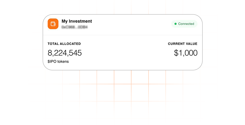 Receive Your $IPO Tokens