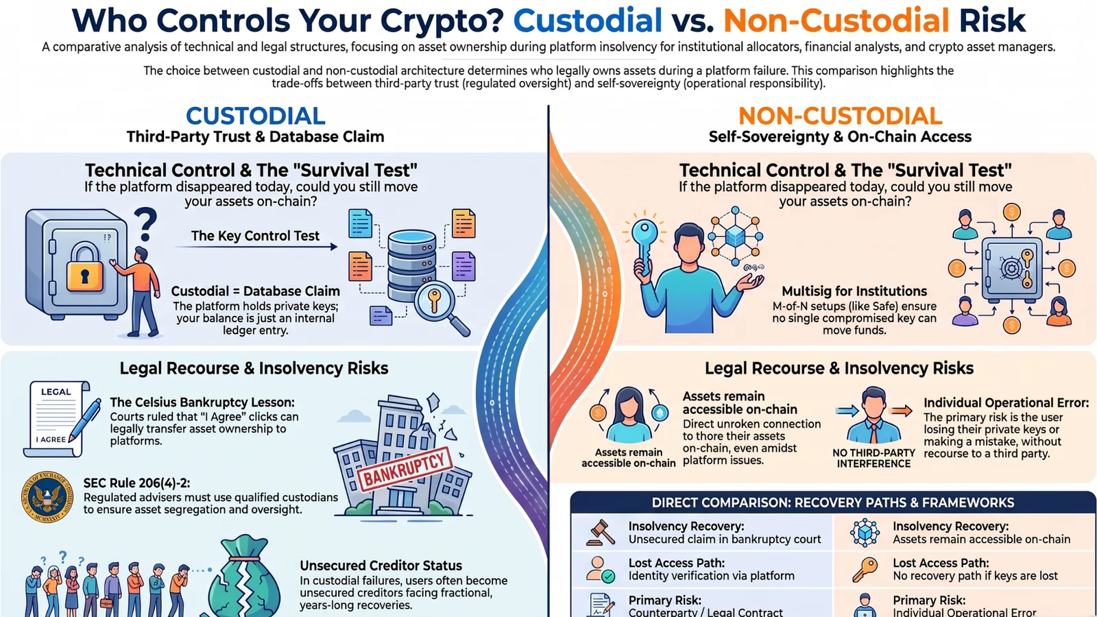 Custodial vs Non-Custodial Architecture: A Technical and Legal Risk Comparison: figure 2